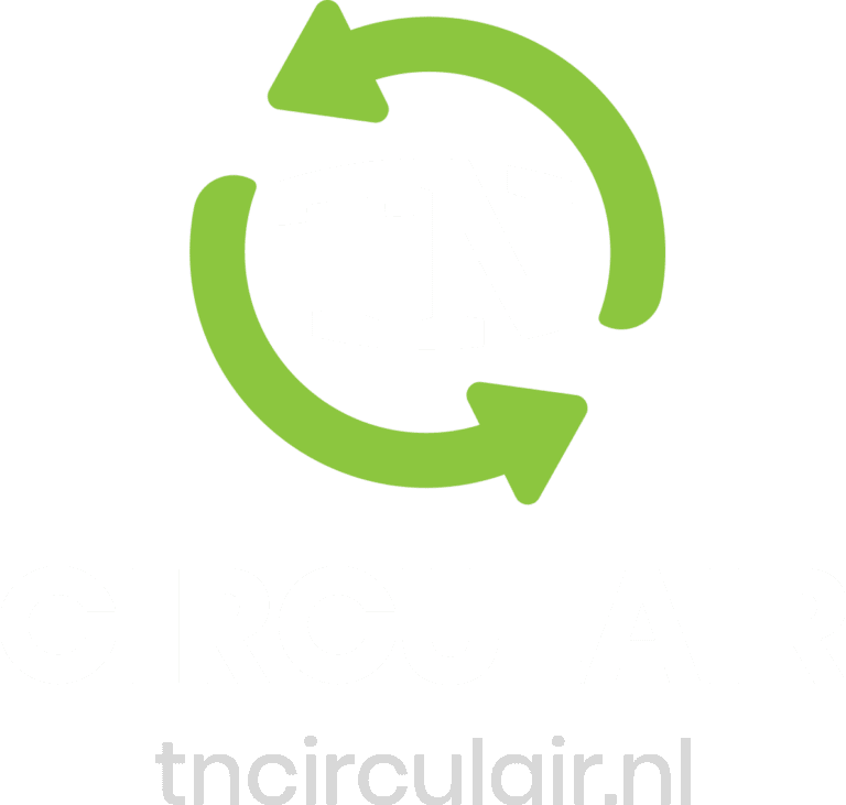 TN Circulair logo in wit