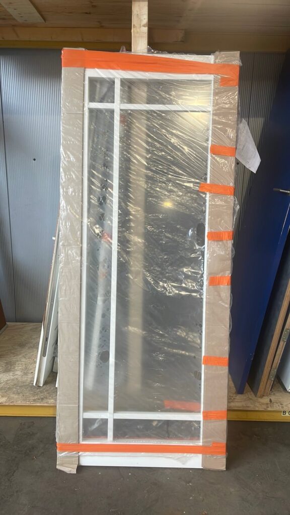 Opdekdeur met glas 93x231,5